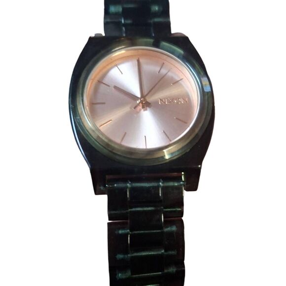 Nixon Acetate Time Teller Watch – Aqua with Pink Face - Picture 4 of 8